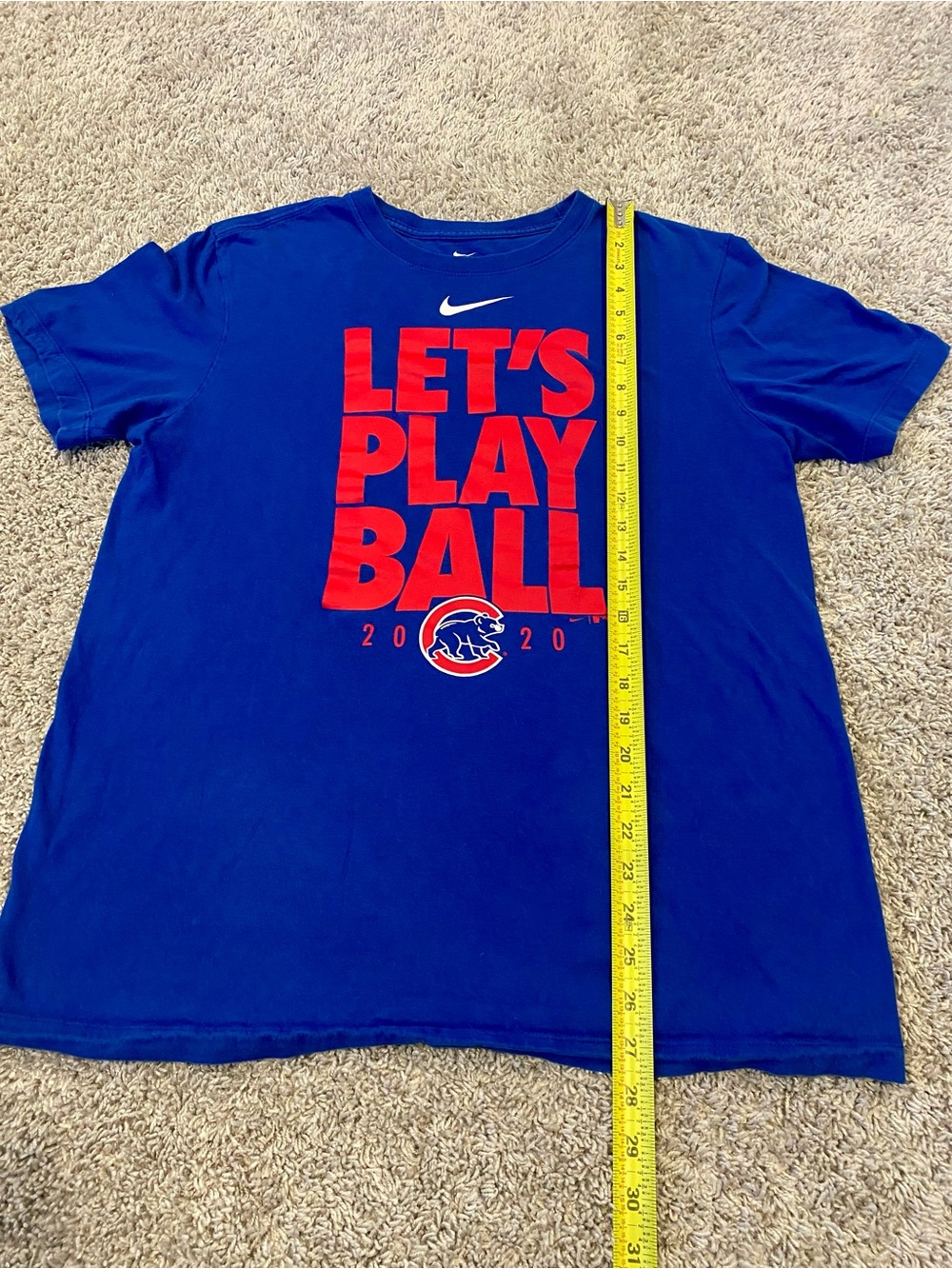Nike Royal Blue Kids Tee with Red Graphic (item 32)